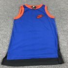 Nike Youth Basketball Tank Top Shirt Boys Size Xl Sherpa Logo Red Blue