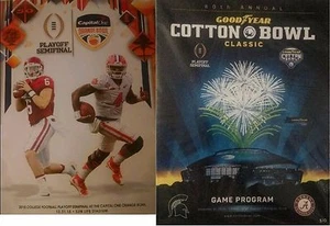 2015 ORANGE COTTON BOWL PROGRAMS CLEMSON ALABAMA COLLEGE FOOTBALL $18.49 EA - Picture 1 of 3