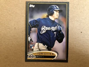 Norichika Aoki Topps Rookie RC 2012 negro paralelo 50/61 - 507 NORI — casi nuevo - Imagen 1 de 13
