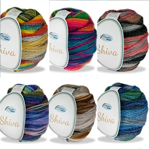 "Shiva",Rellana, 200g , (99,75 €/1kg),  Chunky, Dochtgarn, Farbverlauf  - Bild 1 von 13