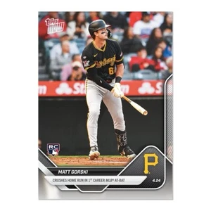 2025 MLB Topps NOW 103 MATT GORSKI PITTSBURGH PIRATES ROOKIE PRESALE - Picture 1 of 2