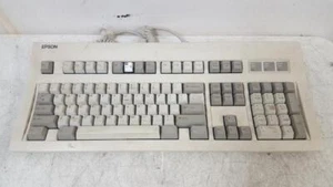 Vintage Epson Q203A Mechanical Computer Keyboard Missing F6 key. - Picture 1 of 4