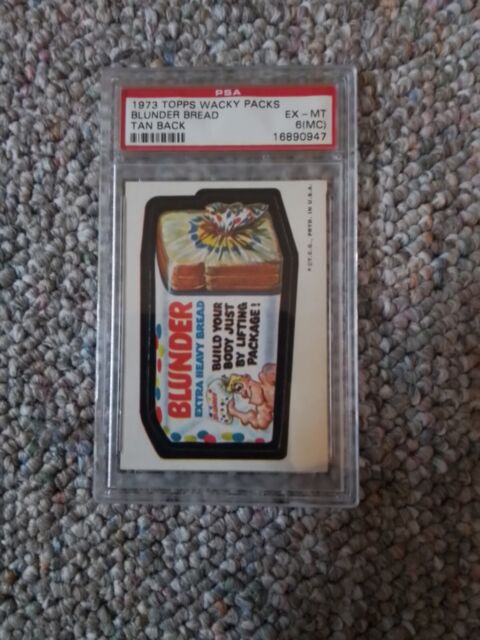 1986 BLUNDER BREAD Topps Wacky Packages Sticker 