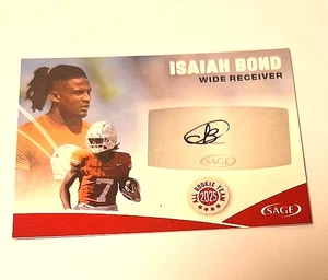 2025 Sage All Rookie Team Red Signatures #AR-IB Isaiah Bond Rc Autograph Auto - Picture 1 of 2