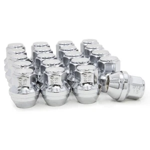 20 Lug Nuts 1/2-20 Chrome Lugs Fit 2015 and Newer Mustang Wheels on 2005 to 2014 - Picture 1 of 2
