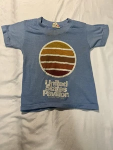 Vintage United States Pavilion Shirt Toddler 2-4 World's Fair 1982 80s Made USA - Picture 1 of 6