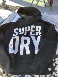 Pullover ★ SUPER DRY Sport★ Hoodie ★ Damen ★Kapuzenpulli ★schwarz ★Gr.L ★ - Bild 1 von 1