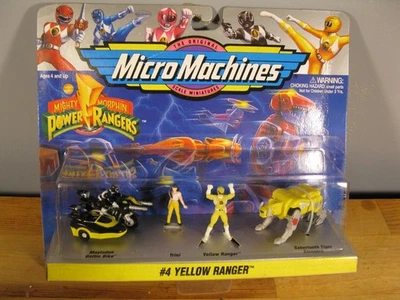 MICRO MACHINES POWER RANGERS # 4 YELLOW RANGER 1994 GALOOB - Image 1 of 3