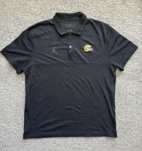 Nike x Jordan UCLA Fußball Dri Fit schwarz Poloshirt Student Athlet ausgestellt Gr. XL - Bild 1 von 9