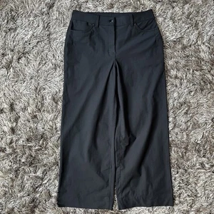 Lululemon City Sleek 5 Pocket Wide Leg Hose Cropped Gr. 29 Schwarz Freizeit - Bild 1 von 16
