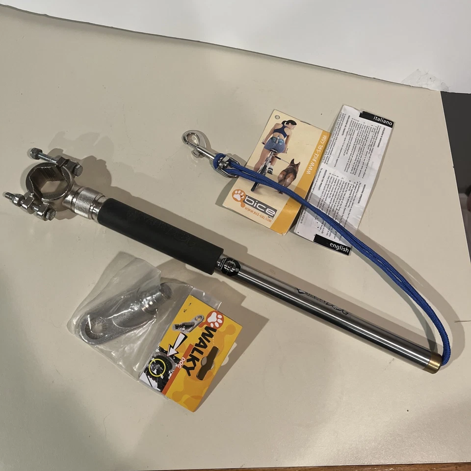 Walky Perro Bicicleta Paseador Perro Asistente Correa Bicicleta Accesorio Perro Bicicleta Correa Foto 1 de 4