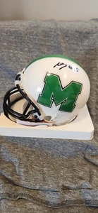MIKE GREEN MARSHALL THUNDERING HERD SIGNED/AUTOGRAPHED MINI HELMET W/COA - Picture 1 of 4