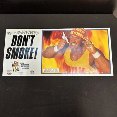 *RARO* 1988 SERIE SOBREVIVIENTE WWF WWE PÓSTER DE LUCHA LIBRE 24x11 HOGAN SAVAGE ANDRE Foto 1 de 4