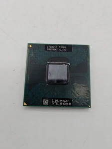 Cpu Processore Intel T3200 SLAVG 2.00 1M socket P skt per notebook laptop r509 - Foto 1 di 2