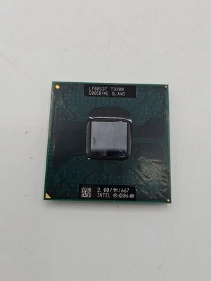 Cpu Processore Intel T3200 SLAVG 2.00 1M socket P skt per notebook laptop r509 - Immagine 1 di 2