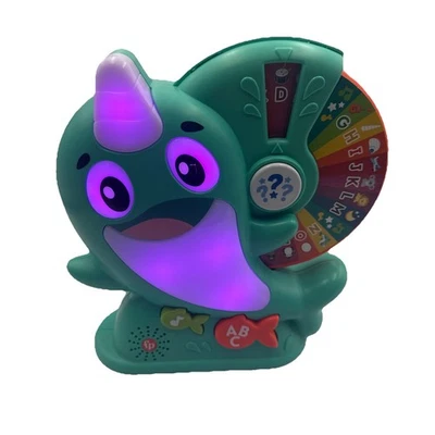 Juguete de aprendizaje interactivo Fisher-Price Linkimals NARWHAL para niños pequeños probado funciona Foto 1 de 4