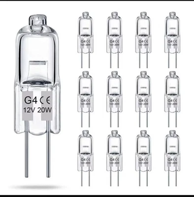 G4 Halogen Bulbs 20W Lamp Light Bulb 12V CE (Pack of 10)  SUPPLIER - Image 1 of 2
