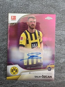 2023 Topps Chrome Bundesliga Pink Refractor RC Auto - Salih Özcan - 085/150 - Bild 1 von 2