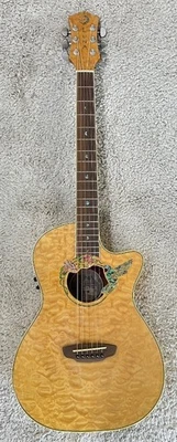 Luna Fauna Hummingbird Parlor Size Natural Finish Acoustic/Electric Guitar - Image 1 of 4