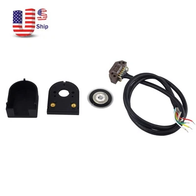 Optical Rotary Encoder ABZ 1000PPR 3-Channel ID 5mm w/ Shielded Cable HKT32 - Image 1 of 4