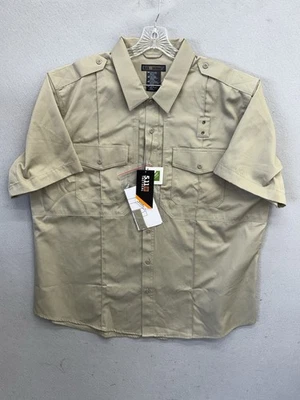 Camisa táctica 511 para hombre talla XXL beige clase B uniforme manga corta bolsillos Foto 1 de 4