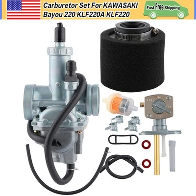 Kit de carburador para Kawasaki Bayou KLF220 KLF 220 Klf220 1988-1998 Carb Foto 1 de 4
