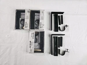 IKEA Betydlig 5er Set schwarz verstellbar Gardinenstangenhalter Halterungen 21692 - Bild 1 von 8