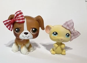 Littlest Pet Shop #25 Boxer Dog & #448 Mouse - Picture 1 of 7
