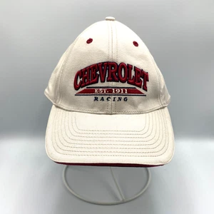Chevrolet Chevy Racing Adjustable Strapback Hat Cap Beige - Picture 1 of 4