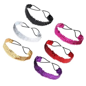 6 Pcs Pailletten-Haargummi Fräulein Stirnband Kopfbedeckung Von Frauen - Bild 1 von 11