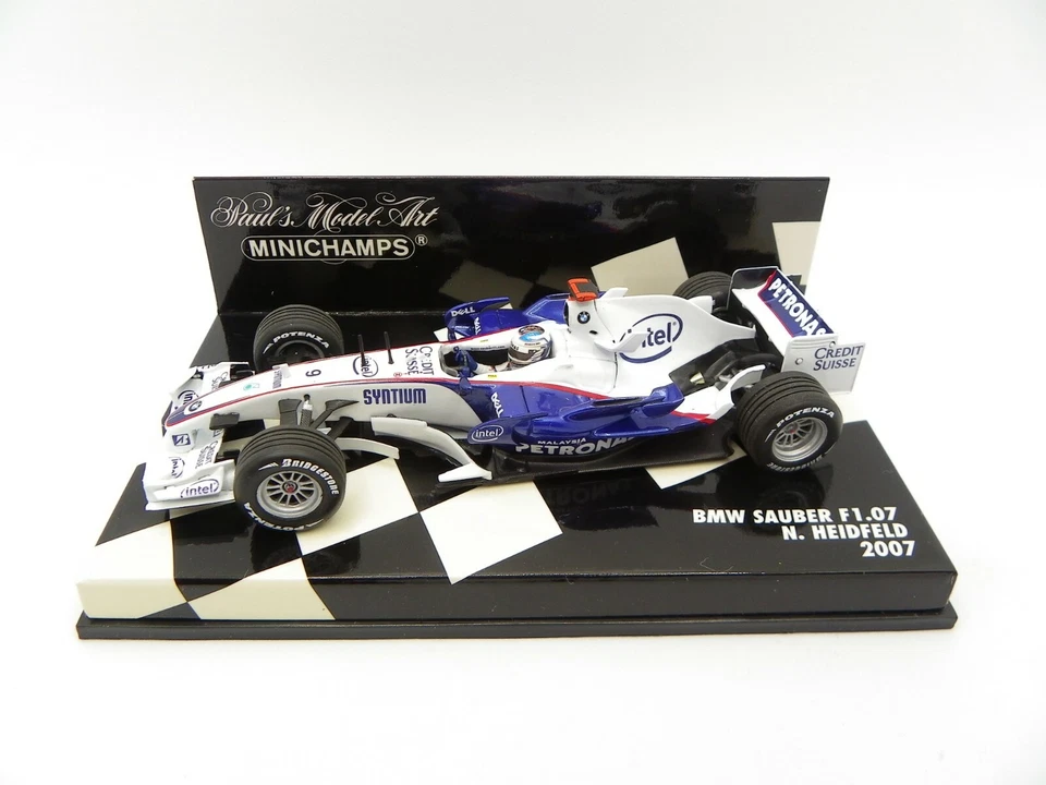 BMW Sauber F1.07 Nick Heidfeld #9 2007 Minichamps 1/43 F1 Formula 1 - Immagine 1 di 1