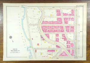 1916 WASHINGTON HEIGHTS MANHATTAN Map NEW YORK CITY NY ~ Old Antique Original - Picture 1 of 9