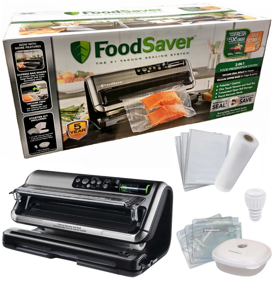 ✅Juego de sellador de conservación al vacío FoodSaver serie 5400 2 en 1 Express Bag Maker✅✅ Foto 1 de 4
