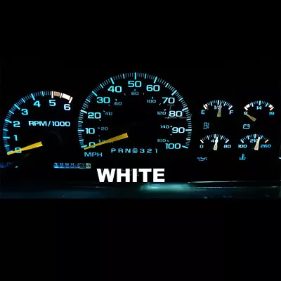 KIT CLÚSTER LED Blanco Para CHEVY SIERRA,Silverado,Tahoe,Suburban,GM 1995-1999 Foto 1 de 4