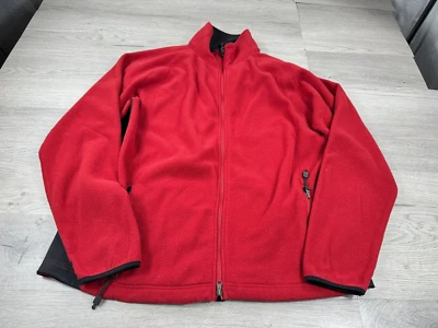 Chaqueta West Marine Para Hombre XL Roja Negra Cremallera Completa Bolsillos Polares Exterior Foto 1 de 4