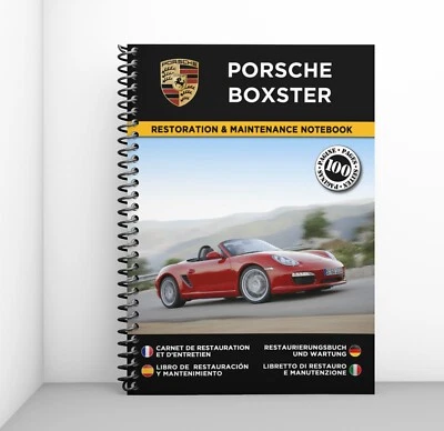 PORSCHE BOXSTER : Restaurierungsnotizbuch & Wartung - KOSTENLOS VERSAND ! - Bild 1 von 4