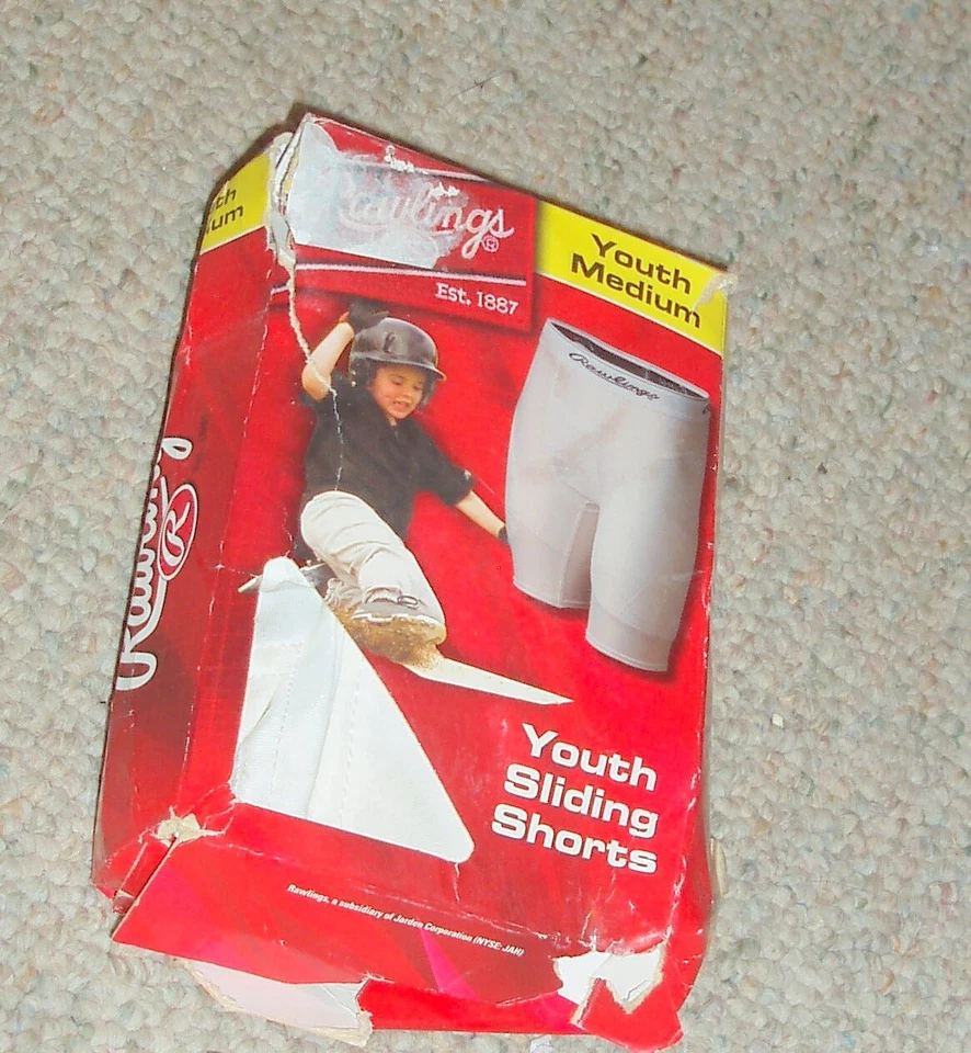 RAWLING Youth Sliding Shorts , size medium, New - Image 1 of 1