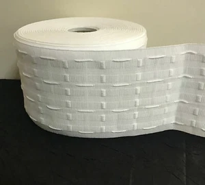 6 INCH (150mm) CURTAIN HEADING HEADER TAPE~PENCIL PLEAT~VARIOUS LENGTHS - Picture 1 of 5