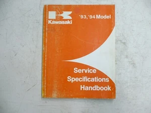 KAWASAKI 93 / 94 MODEL SHOP ESPECIFICACIONES MANUAL DE SERVICIO 99926-1024-01 - Imagen 1 de 5