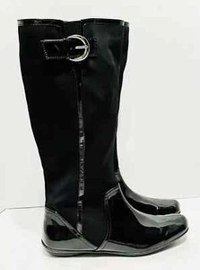 Mootsies Tootsies Boots Womens 9.5 Black Zipper DollySue New Knee high - Picture 1 of 7