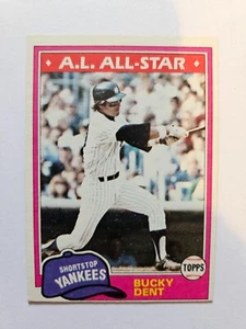 1981 TOPPS BUCKY DENT #650 NM - Imagen 1 de 1