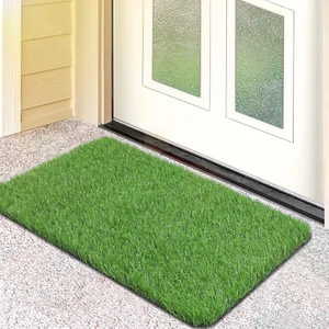 Artificial Grass Door Mat, Turf Grass Front Door Mats Outdoor/Indoor - Picture 1 of 12