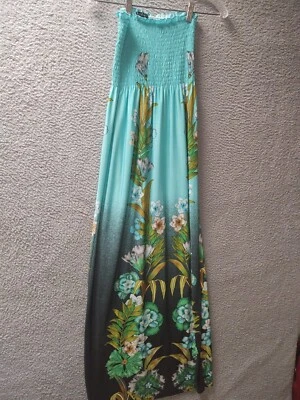 Just Love женщин макси платье средний синий цветочный со сборками 0728 - Изображение 1 из 4