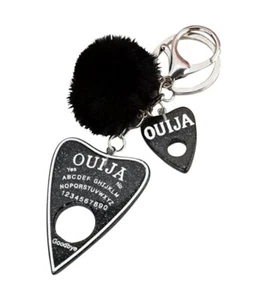 Porte-clés, Bijou de Sac Planche et Goutte ouija couleur noir et blanc. - Foto 1 di 2