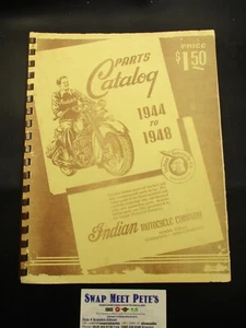 1944 - 1948 Indian Motorcycles Spare Parts Catalog Manual - Picture 1 of 6
