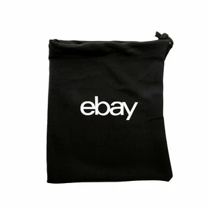 Coprisacco antipolvere nero borsetta scarpe coulisse marca eBay 20" X 14" M nuovo - Foto 1 di 3