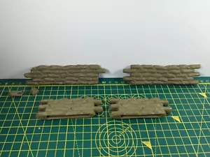 Timpo Toy Soldiers Sandbag Bundle Very Rare Wall Diaorama - Picture 1 of 13