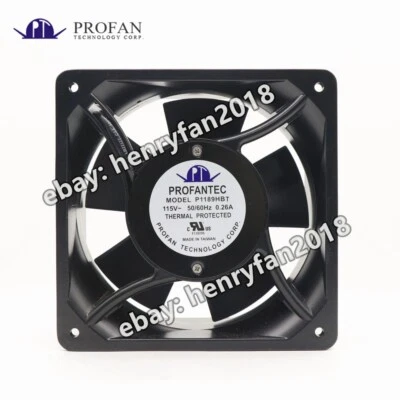 PROFANTEC P1189HBT AC 115V 0.26A 50/60Hz 176*176*89mm 2pin Cabinet cooling fan - Image 1 of 4