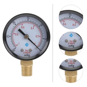 Vacuum Gauge Tester Vacuum Gauge Vacuum Gauge Fuel Pressure Gauge - Picture 1 of 12