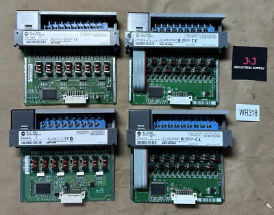 (4) PREOWNED- Allen-Bradly SLC 500 Output Module 1746-0V16 Ser D 10-50VDC 🇺🇸 - Image 1 of 4